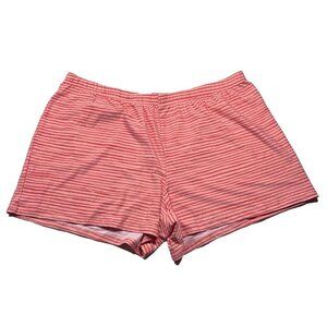 Sonoma Women’s Size XXL Pull-On Pajama Shorts Pink Striped Loungewear Casual